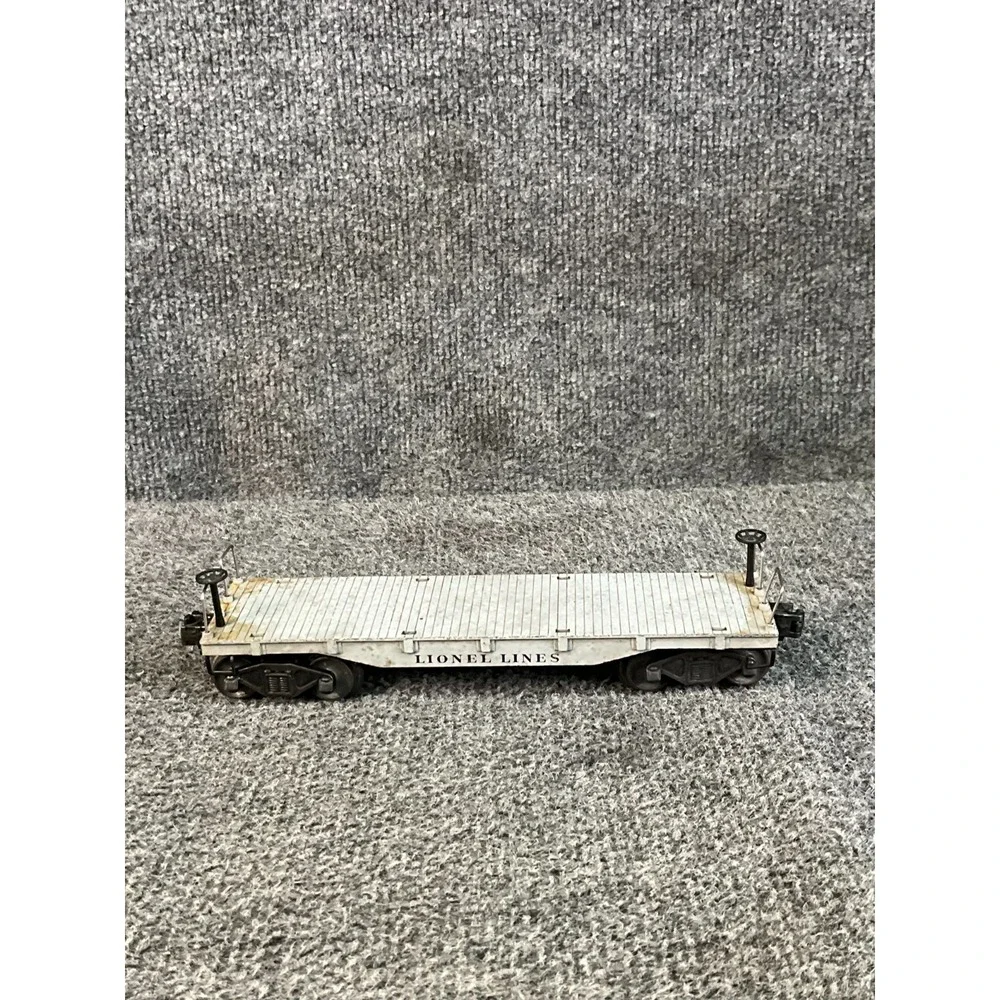 Vintage Lionel Lines 6411 Flatcar O Gauge Train Model Metal Base Collector Piece